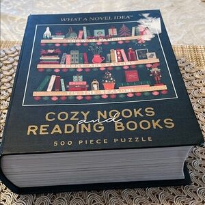 DesignWorks NWT Ink Novel Idea Puzzle Cozy Nooks/Reading Books 500 Piece puzzle